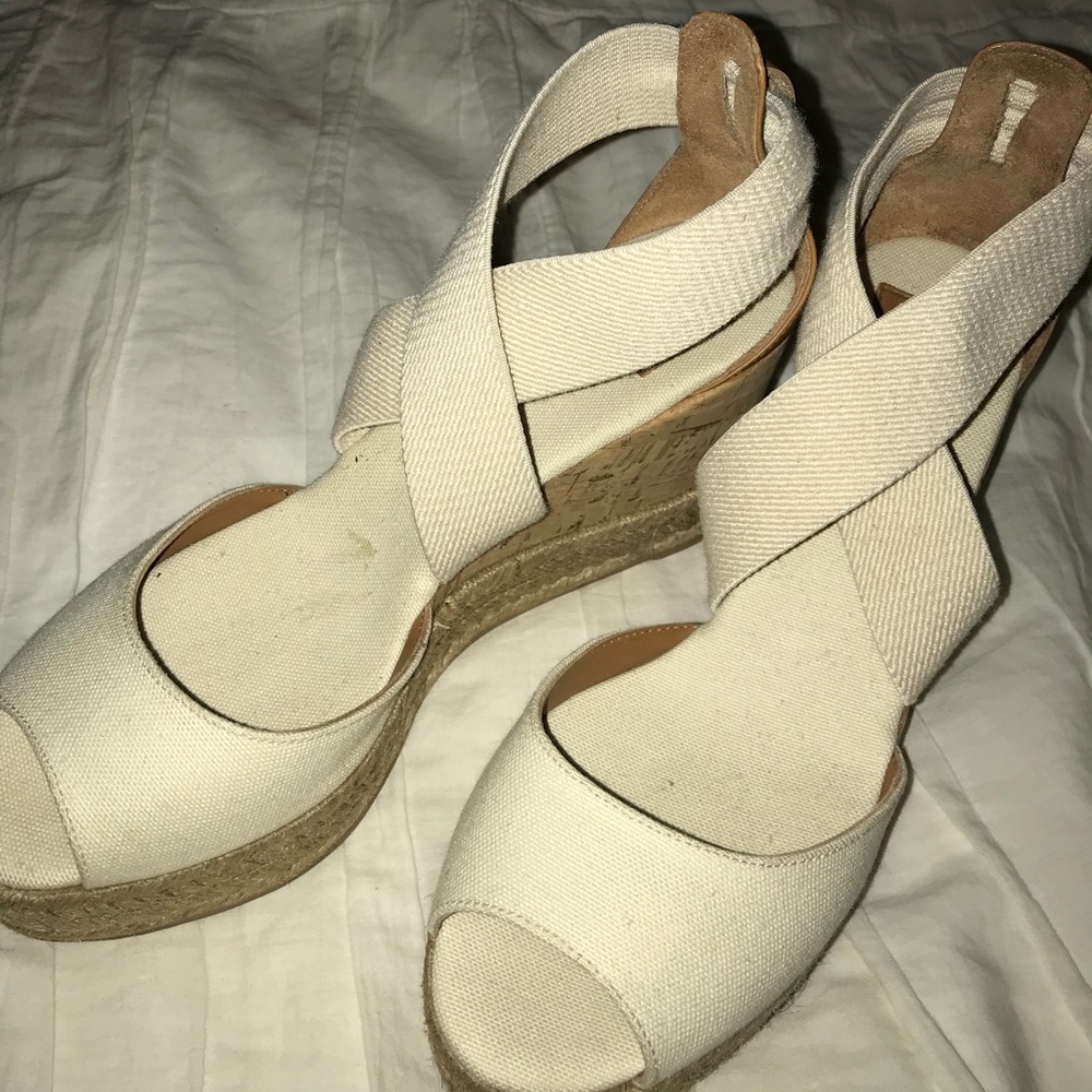 Tory Burch canvas wedge